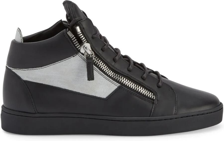 Giuseppe Zanotti Kriss leren mid-top sneakers Zwart