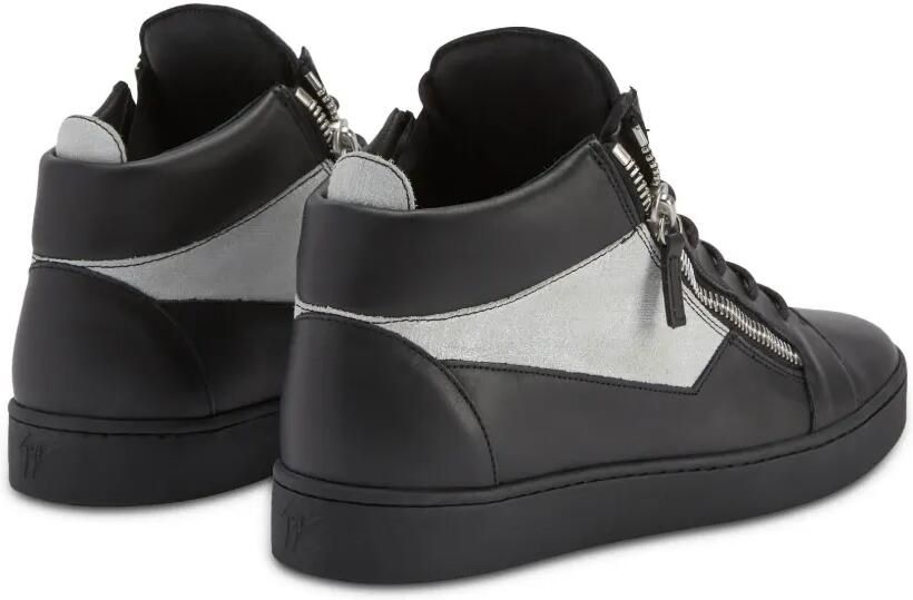 Giuseppe Zanotti Kriss leren mid-top sneakers Zwart - Foto 3