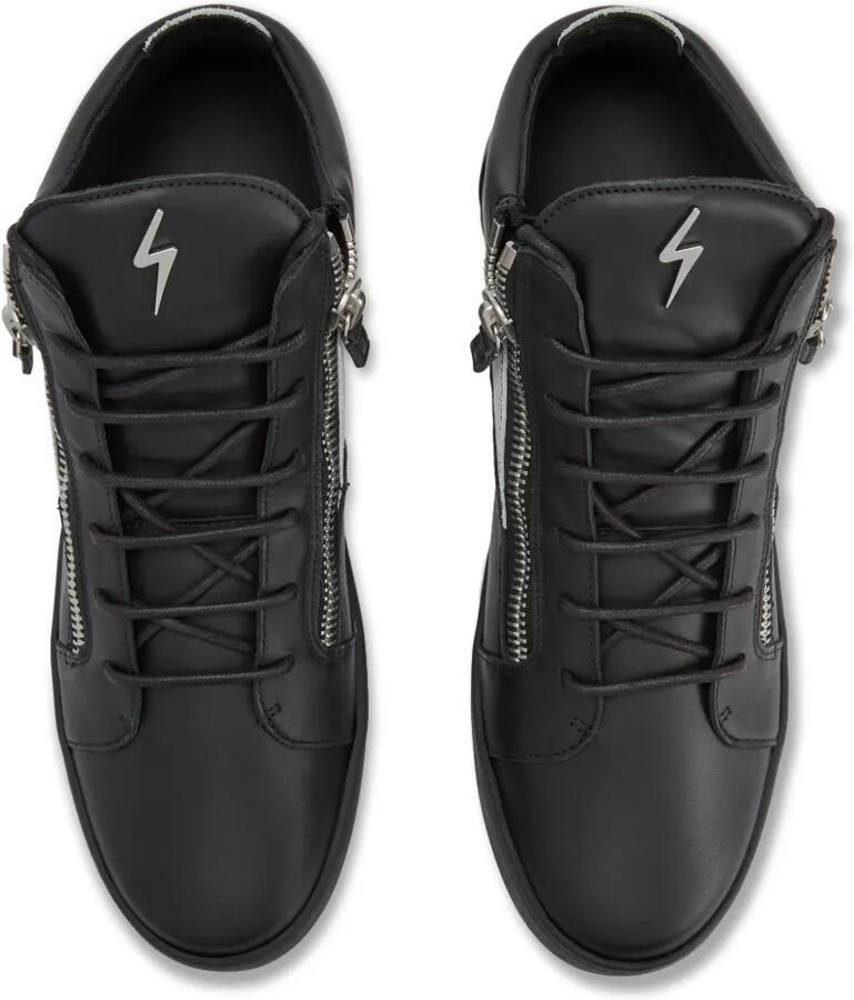 Giuseppe Zanotti Kriss leren mid-top sneakers Zwart - Foto 2