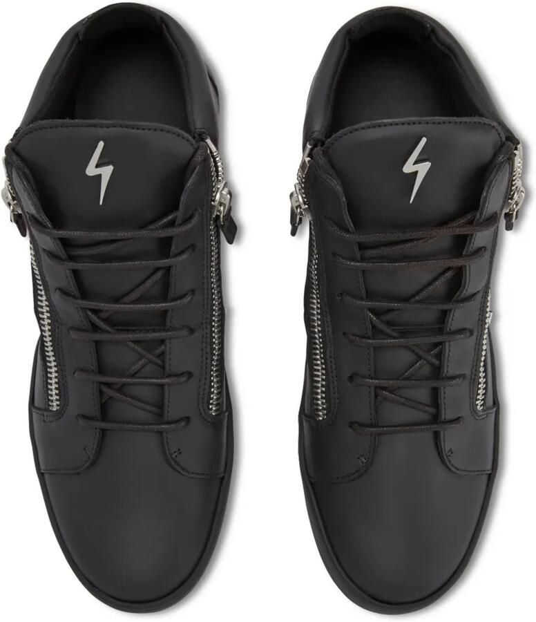 Giuseppe Zanotti Kriss leren mid-top sneakers Zwart - Foto 2