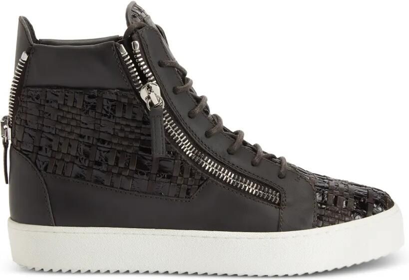 Giuseppe Zanotti Kriss sneakers met krokodillenprint Bruin