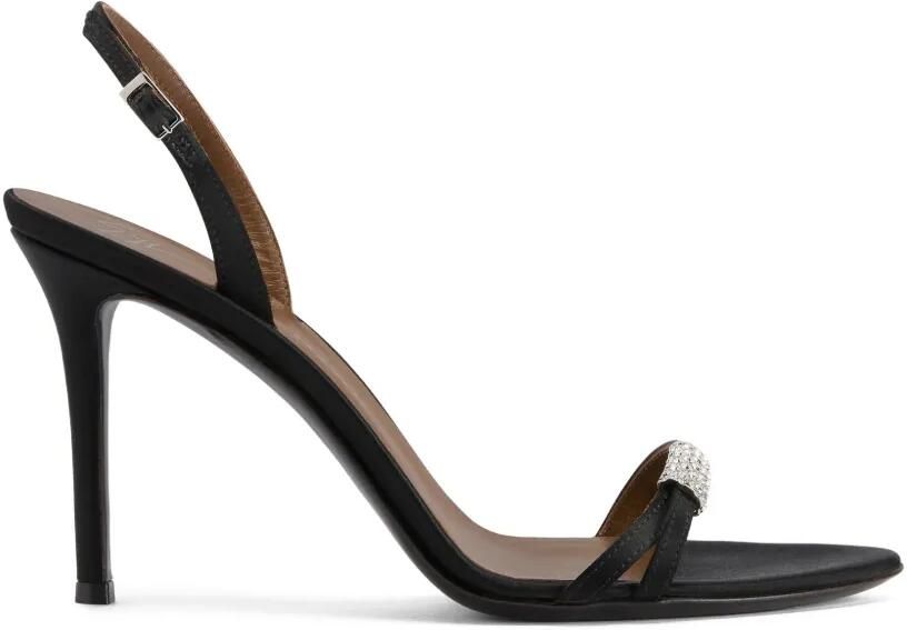 Giuseppe Zanotti Lena sandalen verfraaid met stras Zwart