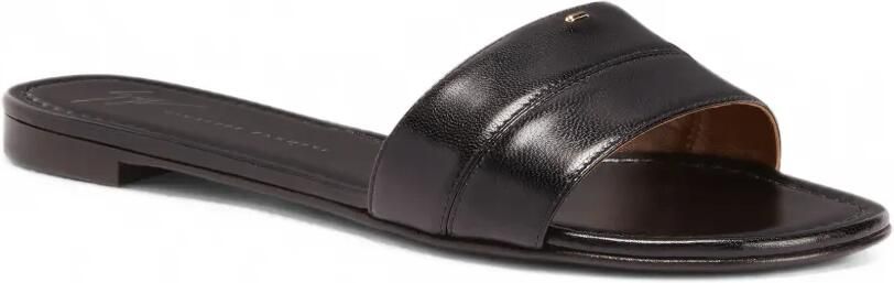 Giuseppe Zanotti Leren sandalen met studs Zwart - Foto 4