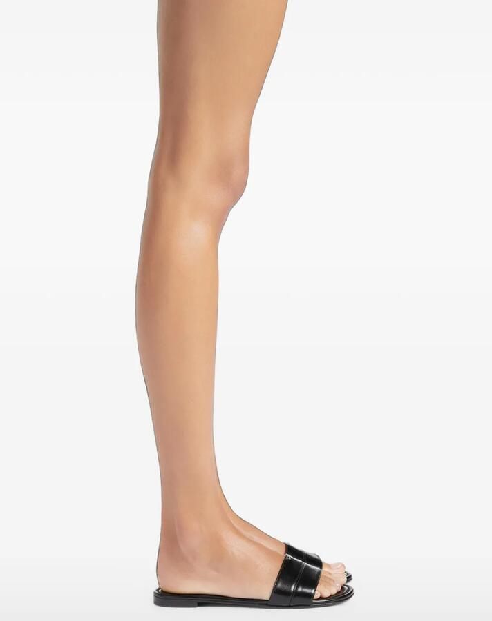 Giuseppe Zanotti Leren sandalen met studs Zwart - Foto 2