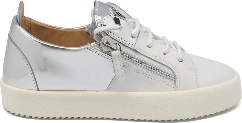 Giuseppe Zanotti Leren sneakers met GG-logo Wit