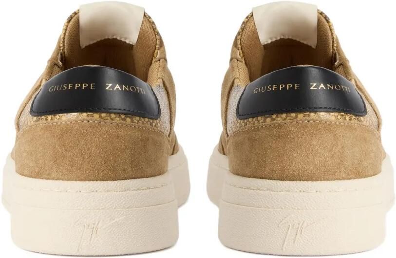 Giuseppe Zanotti Leren sneakers met reptielprint Bruin - Foto 3