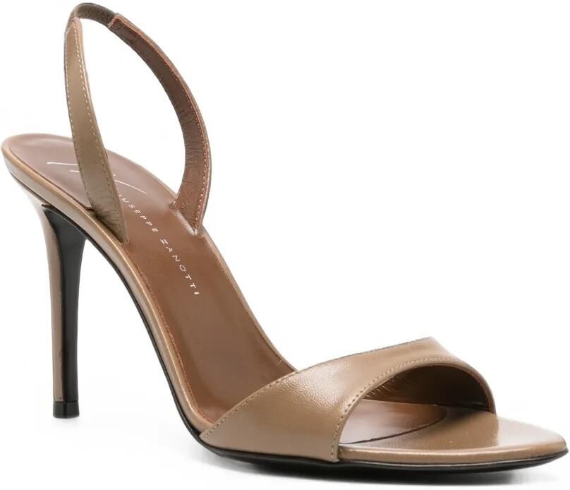 Giuseppe Zanotti Lilibeth slingback sandalen met naaldhak Beige - Foto 2
