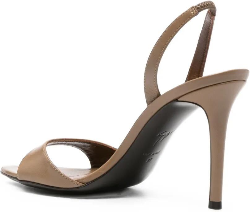Giuseppe Zanotti Lilibeth slingback sandalen met naaldhak Beige - Foto 3