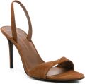 Giuseppe Zanotti Lilibeth suède slingback sandalen Bruin - Bruin