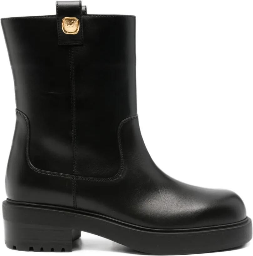 Giuseppe Zanotti logo-plaque chunky-sole boots Zwart