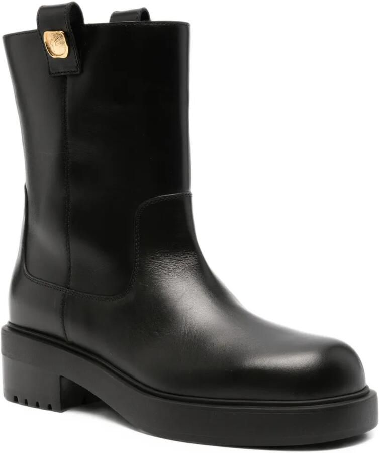 Giuseppe Zanotti logo-plaque chunky-sole boots Zwart - Foto 2