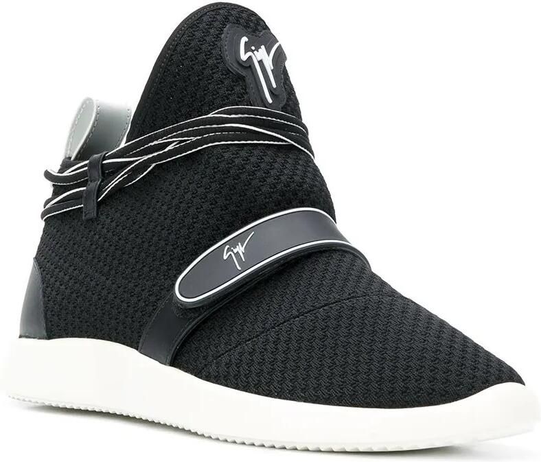 Giuseppe Zanotti logo sock sneakers Zwart - Foto 2