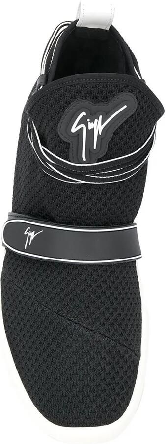 Giuseppe Zanotti logo sock sneakers Zwart - Foto 3