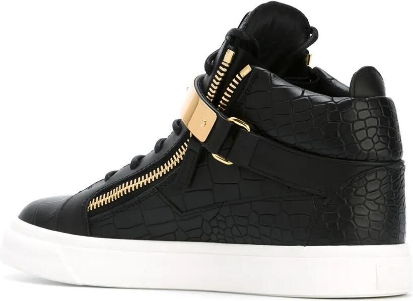 Giuseppe Zanotti 'London' mid-top sneakers Zwart