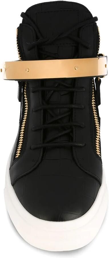 Giuseppe Zanotti 'London' mid-top sneakers Zwart - Foto 5