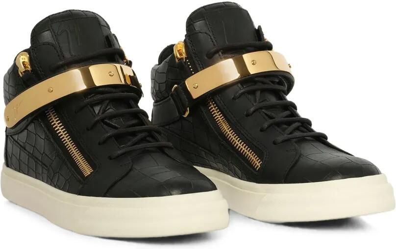 Giuseppe Zanotti 'London' mid-top sneakers Zwart - Foto 3