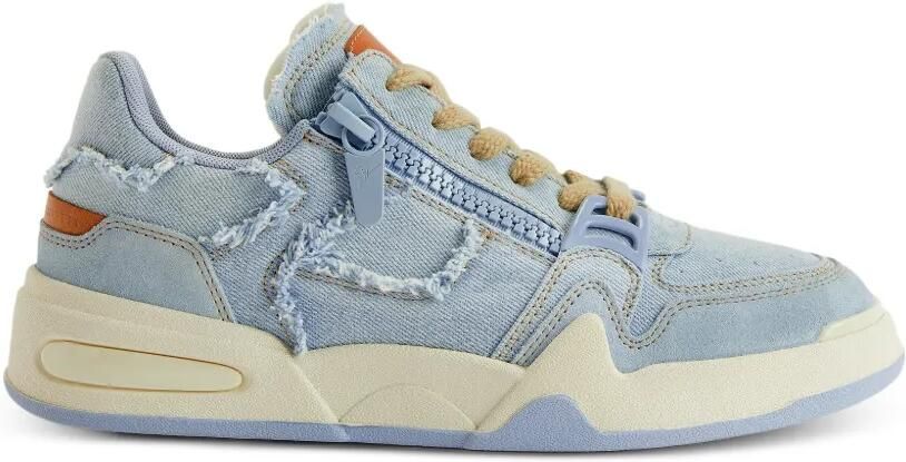Giuseppe Zanotti Low-top sneakers met franje Blauw