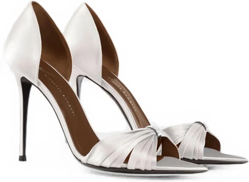 Giuseppe Zanotti Lumière sandalen met hak en stras Wit