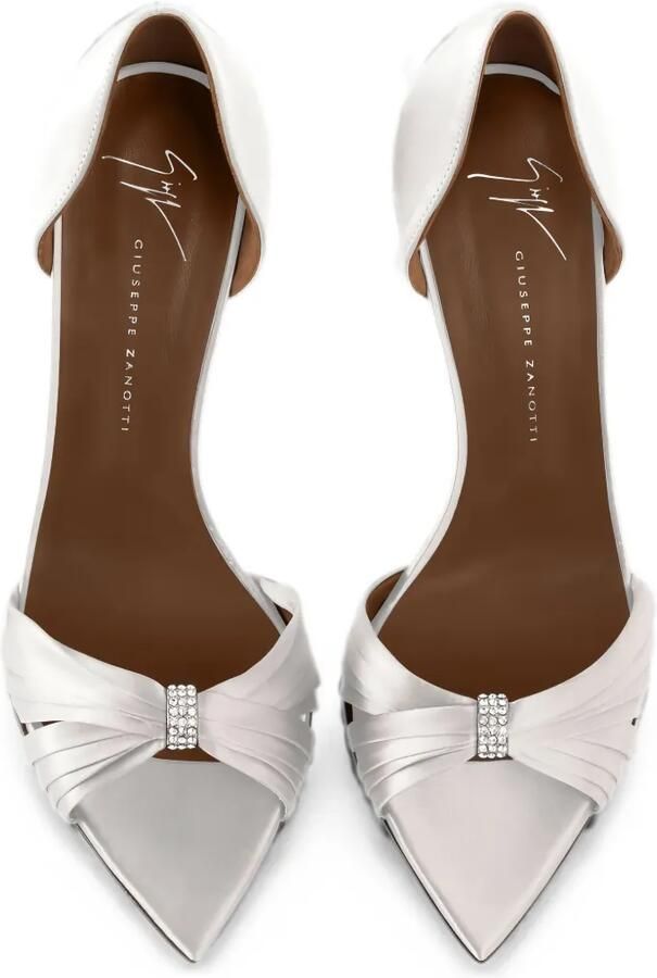 Giuseppe Zanotti Lumière sandalen met hak en stras Wit - Foto 3
