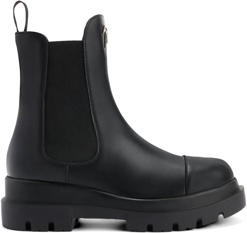 Giuseppe Zanotti Lybbi elastische leren laarzen Zwart