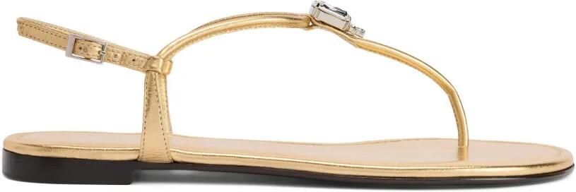 Giuseppe Zanotti Maeeve sandalen met verstelbaar bandje Goud