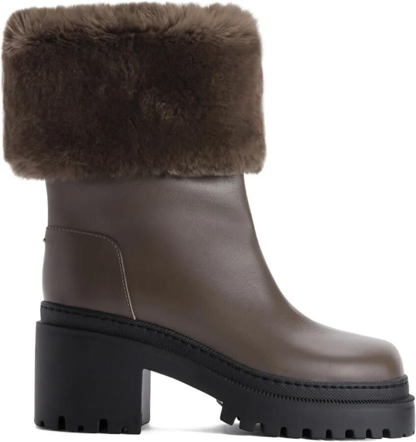 Giuseppe Zanotti MAIRI laarzen met bont Bruin
