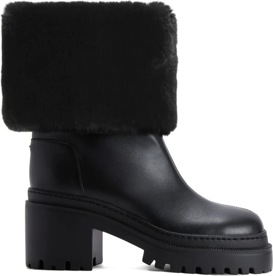 Giuseppe Zanotti MAIRI laarzen met bont Zwart