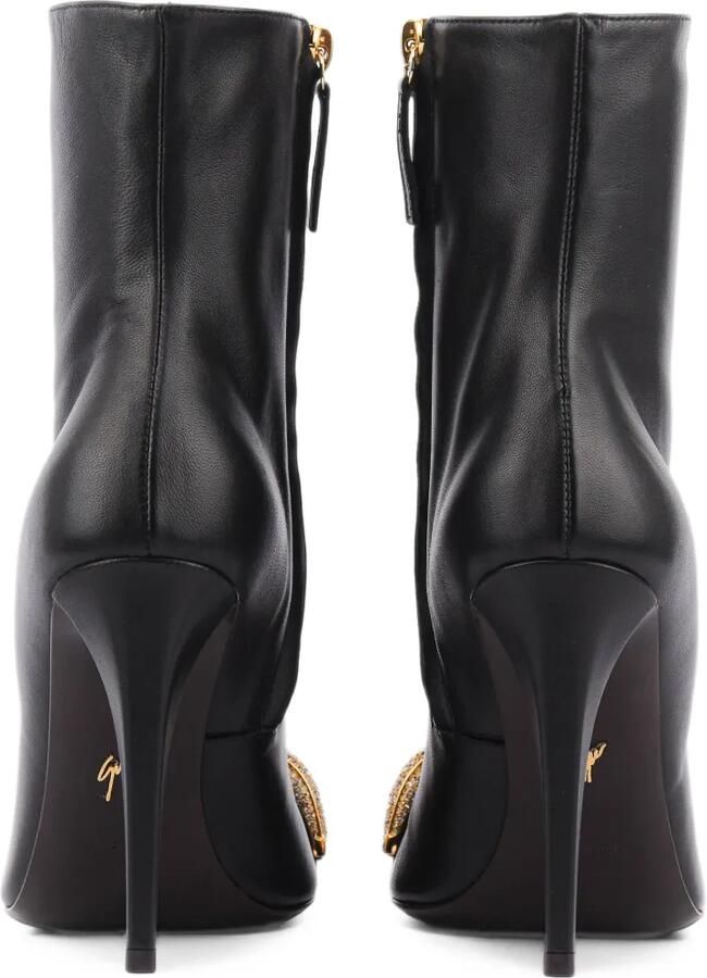 Giuseppe Zanotti Manhattan crystal-embellished ankle boots Zwart - Foto 5