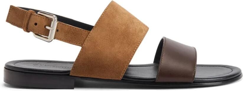 Giuseppe Zanotti Maratea sandalen met dubbele band Bruin