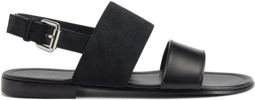 Giuseppe Zanotti Maratea sandalen met dubbele band Zwart