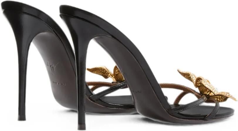 Giuseppe Zanotti Mariposa 105 muiltjes Zwart - Foto 5