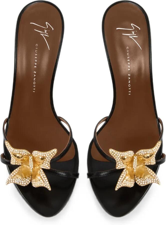 Giuseppe Zanotti Mariposa 105 muiltjes Zwart - Foto 3