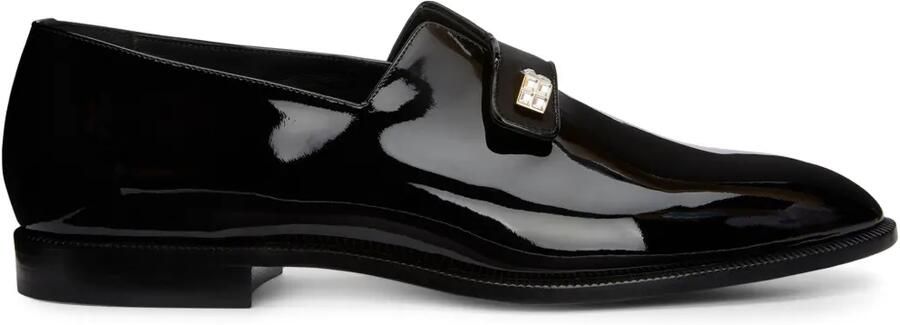 Giuseppe Zanotti Marty lakleren loafers Zwart
