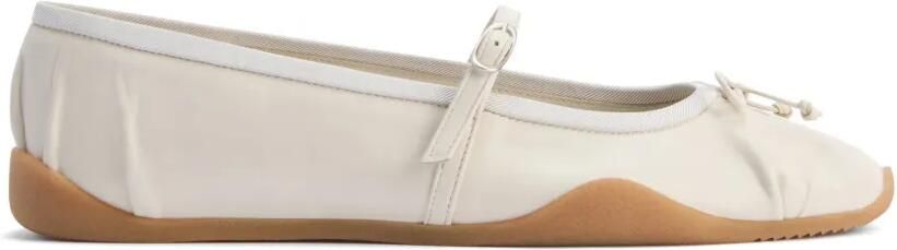 Giuseppe Zanotti Mary Jane ballerina's met strikbandje Wit