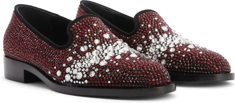 Giuseppe Zanotti Matildha loafers verfraaid met kristallen Rood - Foto 4