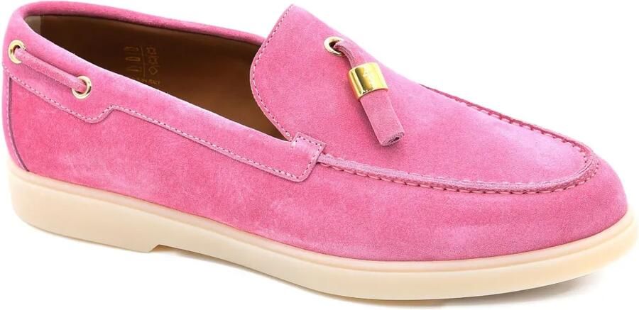 Giuseppe Zanotti Maui suède loafers Roze