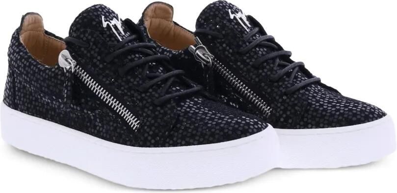 Giuseppe Zanotti May London sneakers met glitters Zwart - Foto 4