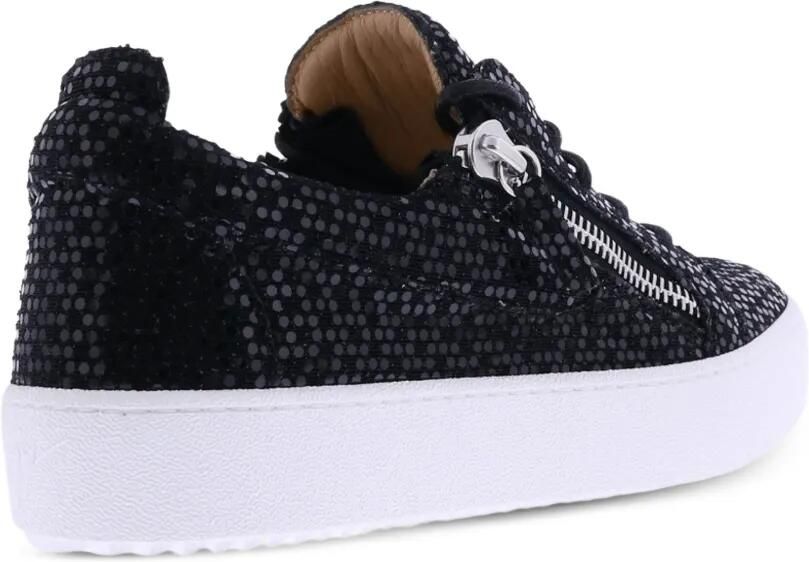 Giuseppe Zanotti May London sneakers met glitters Zwart - Foto 3