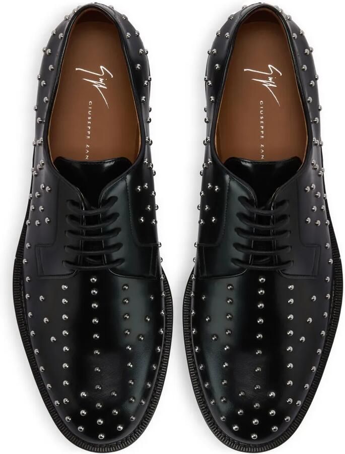 Giuseppe Zanotti Metal Dots derby schoenen Zwart - Foto 2