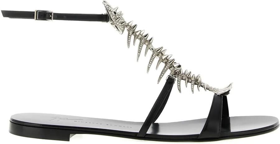 Giuseppe Zanotti Metalen sandalen Zwart
