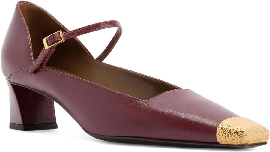 Giuseppe Zanotti Metallic pumps met enkelbandje Rood