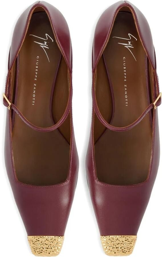 Giuseppe Zanotti Metallic pumps met enkelbandje Rood - Foto 4