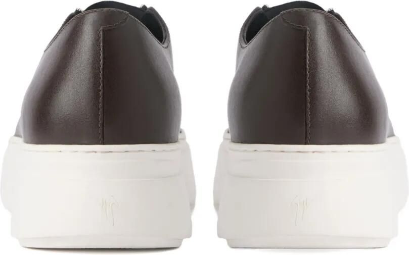 Giuseppe Zanotti Mike Elastic leren slip-ons met rits Bruin - Foto 3