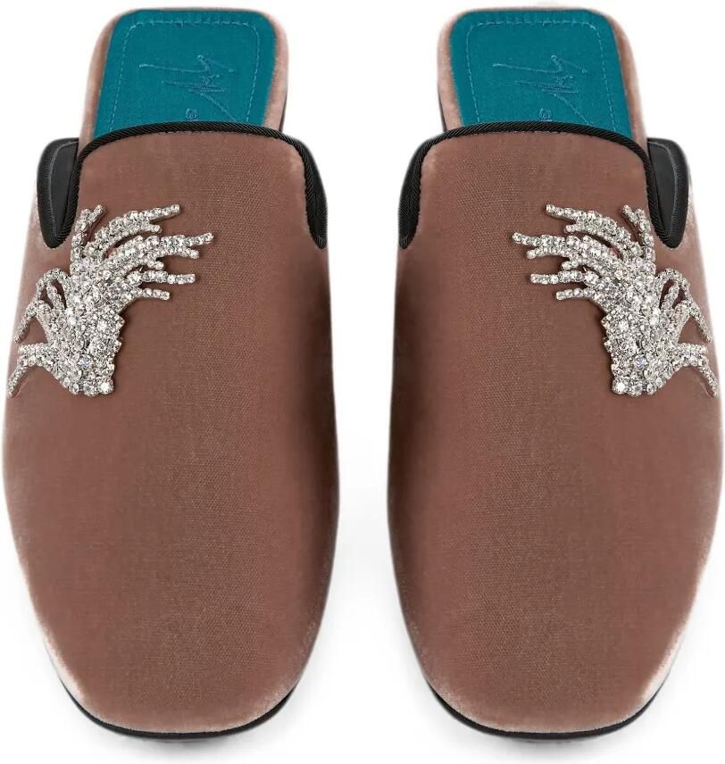 Giuseppe Zanotti Moritz slippers Bruin - Foto 3
