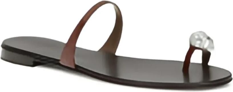 Giuseppe Zanotti Morpheus sandalen verfraaid met kristallen Bruin