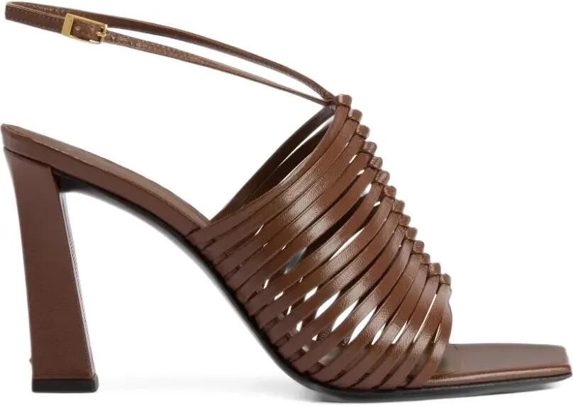 Giuseppe Zanotti Mya gekooide sandalen Bruin