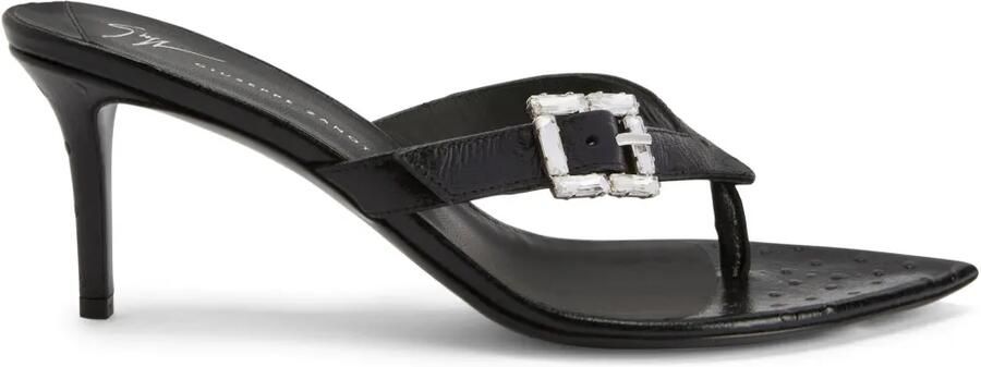 Giuseppe Zanotti Naomee leren muiltjes Zwart