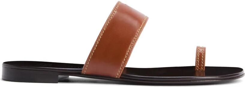 Giuseppe Zanotti Nitis sandalen met contrasterend stiksel Bruin