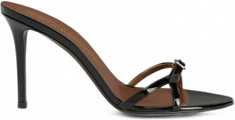 Giuseppe Zanotti Ophelia muiltjes met gesp Zwart