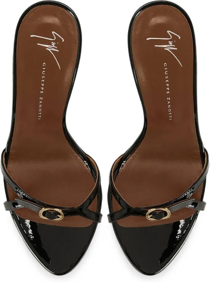 Giuseppe Zanotti Ophelia muiltjes met gesp Zwart - Foto 4